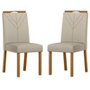 Ver imagem 1 de Cadeira para Mesa de Jantar Anitta Kit 2 Peças Ype Veludo Nude – New Ceval