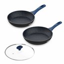 Ver imagem 1 de Panelas Ichef Home Azul Sauté Grand 24cm e Sauté Petit 20cm com Tampa 24cm | Home Azul