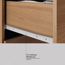 Ver imagem 5 de Cômoda London Quarto com 7 Gavetas 2 Portas e Rodízios Amendola Touch