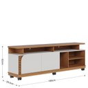 Ver imagem 4 de Rack Bancada Jurerê 1.8 com Mesa de Centro Jeri Freijó Off White Matte e Aparador Riviera Freijó – C
