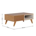 Ver imagem 6 de Rack Bancada Jurerê 1.8 com Mesa de Centro Jeri Freijó Off White Matte e Aparador Riviera Freijó – C