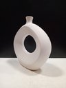 Ver imagem 7 de Vaso Decorativo Enfeite Casa Cerâmica 20x20x3cm Branco