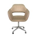 Ver imagem 1 de Poltrona Zara Giratória Reclinável Suede Linho Marrom Bella Decor