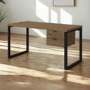 Ver imagem 5 de Mesa Escritorio 150 com Gaveteiro Industrial Frame Munique Kappesberg