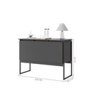 Ver imagem 3 de Buffet Brisa da Riviera Industrial 3 Portas 120cm Preto Onix Casah