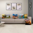 Ver imagem 2 de Kit 6 Almofadas Cheias 40cm X 40cm Decorativas Estampadas Digital Coloridas Sala Sofá Quarto Cavalo