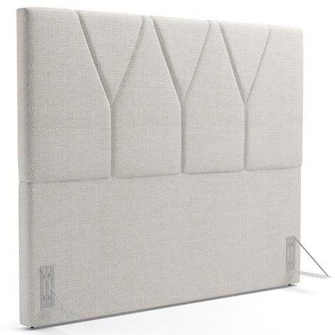 Cabeceira Cama Box Quenn 160 Cm Aurora W01 Linho Champagne - Lyam Decor