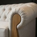 Ver imagem 2 de Sofá Milano 2 Lugares Fixo Cinza Linho 188cm Milani Movelaria