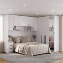 Ver imagem 1 de Quarto Modulado Casal 6 Peças Altezza Belmax Branco