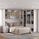 Ver imagem 6 de Quarto Modulado Casal 6 Peças Altezza Belmax Branco