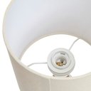 Ver imagem 4 de Luminária de Mesa Abajur em Cerâmica e Linho 54cm 1e27 21376 Mart