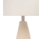 Ver imagem 2 de Luminária de Mesa Abajur em Cerâmica e Linho 54cm 1e27 21376 Mart