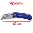 Ver imagem 2 de Estilete Trapezoidal Dobrável Profissional 18MM DANMI®