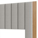 Ver imagem 2 de Cabeceira Para Cama Box Casal 175cm Estofado Liso Dalla D01 Freijó - Mpozenato
