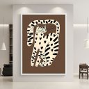 Ver imagem 3 de Quadro Canvas Arte Gato Marrom e Preto 40x30cm Mold Branca