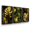 Ver imagem 2 de Quadro Decorativo Moldura Plantas Folhas Verdes Gold