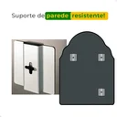 Ver imagem 6 de Espelho Decorativo de Parede Orgânico com Led Quente 55x75 Sala Quarto Banheiro Hall Mod. Marrocos