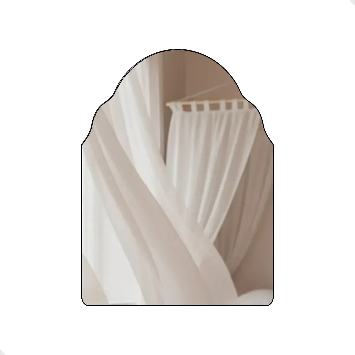 Ver imagem 2 de Espelho Decorativo de Parede Orgânico com Led Quente 55x75 Sala Quarto Banheiro Hall Mod. Marrocos