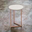 Ver imagem 3 de Mesinha de Canto Redonda Moderna Luxo Jade