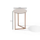 Ver imagem 5 de Mesinha de Canto Redonda Moderna Luxo Jade