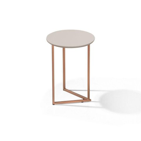 Mesinha de Canto Redonda Moderna Luxo Jade