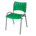 Ver imagem 3 de Cadeira Iso Base Cinza Escola, Escritório - Kit 4 Un