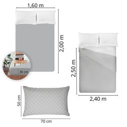 Jogo de Cama Queen Size 150 Fios Fiori - Nicolas (7679-1) - 5