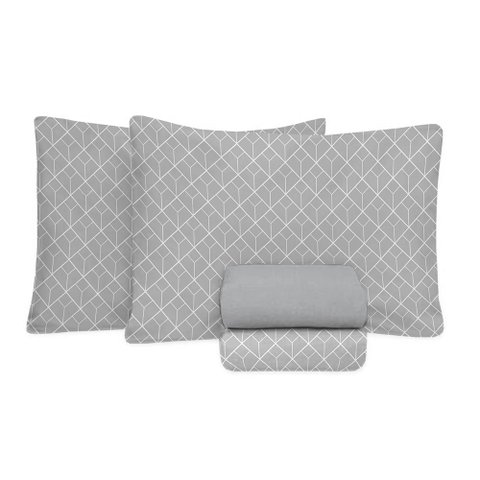 Jogo de Cama Queen Size 150 Fios Fiori - Nicolas (7679-1)