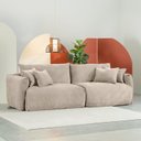 Ver imagem 1 de Sofá 2 Lugares 240cm Comfy CabeCasa MadeiraOriginals Bege Claro