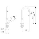 Ver imagem 2 de Torneira para Lavatorio de Mesa Bica Alta Suite Cromado Incepa Cód. B5003i3crb