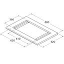 Ver imagem 2 de Tampo para Balcao Cooktop 4 Bocas 80 Cm Cd413 Preto Dtall