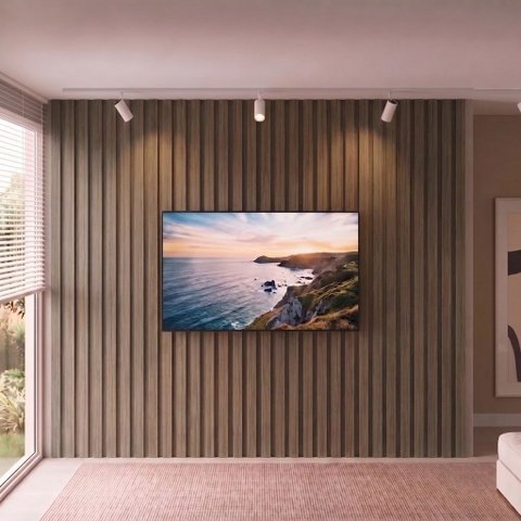 Painel para TV até 115 Polegadas de MDF 270cm x 280cm Imbuia 