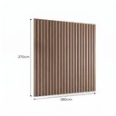Ver imagem 2 de Painel para TV até 115 Polegadas de MDF 270cm x 280cm Imbuia