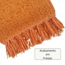 Ver imagem 4 de Manta para Sofá Peseira em Chenile 1.80x1.20m  - Laranja