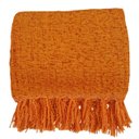 Ver imagem 1 de Manta para Sofá Peseira em Chenile 1.80x1.20m  - Laranja