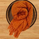 Ver imagem 2 de Manta para Sofá Peseira em Chenile 1.80x1.20m  - Laranja