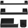 Kit Acessórios Para Banheiro Preto 4 Peças Master Slim DF - 5