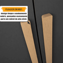 Ver imagem 5 de Guarda-Roupa 6 Portas com 5 Gavetas Internas 1 com Divisória e Maleiro Estrela RV Móveis Cinza/Cinamomo/Grafite