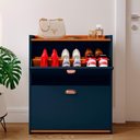 Ver imagem 6 de Sapateira Organizadora Pequena Apartamento 12 Pares Calçados Gavetas Basculante Decoração Quarto