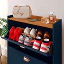 Ver imagem 7 de Sapateira Organizadora Pequena Apartamento 12 Pares Calçados Gavetas Basculante Decoração Quarto