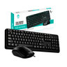 Kit Teclado e Mouse com Fio Usb Ansi Preto Ebai - Fzf-k3185s - 2