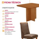 Ver imagem 7 de Mesa de Jantar Olimpia 90cm Tampo MDF Laminado Canto Copo com 4 Cadeiras Yasmin