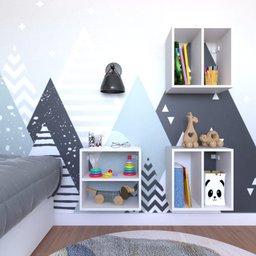 Conjunto 3 Nichos Prateleira para Quarto Infantil - 7