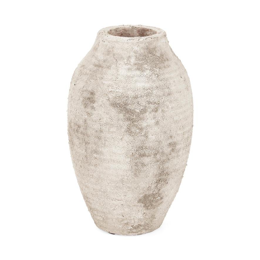 Vaso em Ceramica Cinza Rustico Mart 26cm - 1