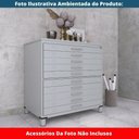 Ver imagem 2 de Mapoteca 10 Gavetas Pandin 120 Cm (larg) Inmetro Tampo Mdp Cinza Estrutura e Gavetas em Aço Cinza