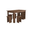 Ver imagem 3 de Conjunto Mesa com 6 Nichos 140 Cm e 4 Bancos 30 Cm Montana B210