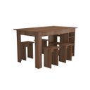 Ver imagem 2 de Conjunto Mesa com 6 Nichos 140 Cm e 4 Bancos 30 Cm Montana B210