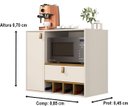 Ver imagem 3 de Armario para Cozinha Suspenso Edipo Cor Of White / Nature - Comprar Moveis em Casa
