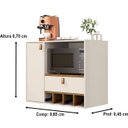 Ver imagem 3 de Armario para Cozinha Suspenso Edipo Cor Of White / Nature - Comprar Moveis em Casa