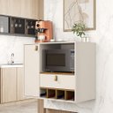 Ver imagem 1 de Armario para Cozinha Suspenso Edipo Cor Of White / Nature - Comprar Moveis em Casa